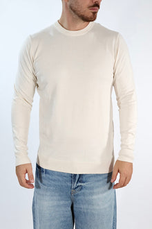 Maglioncino M01 bianco paricollo  OVERD