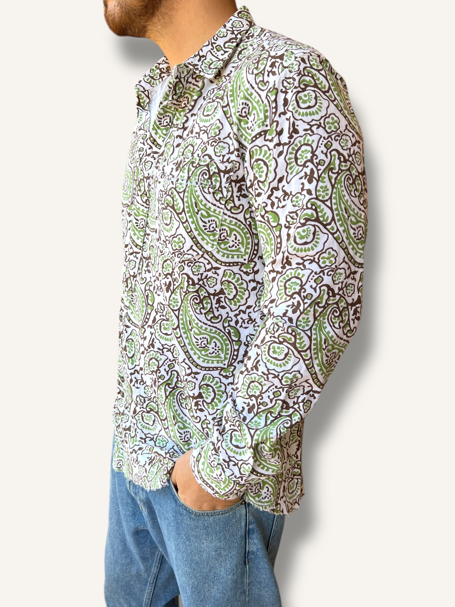 Camicia shisui velluto BERNA