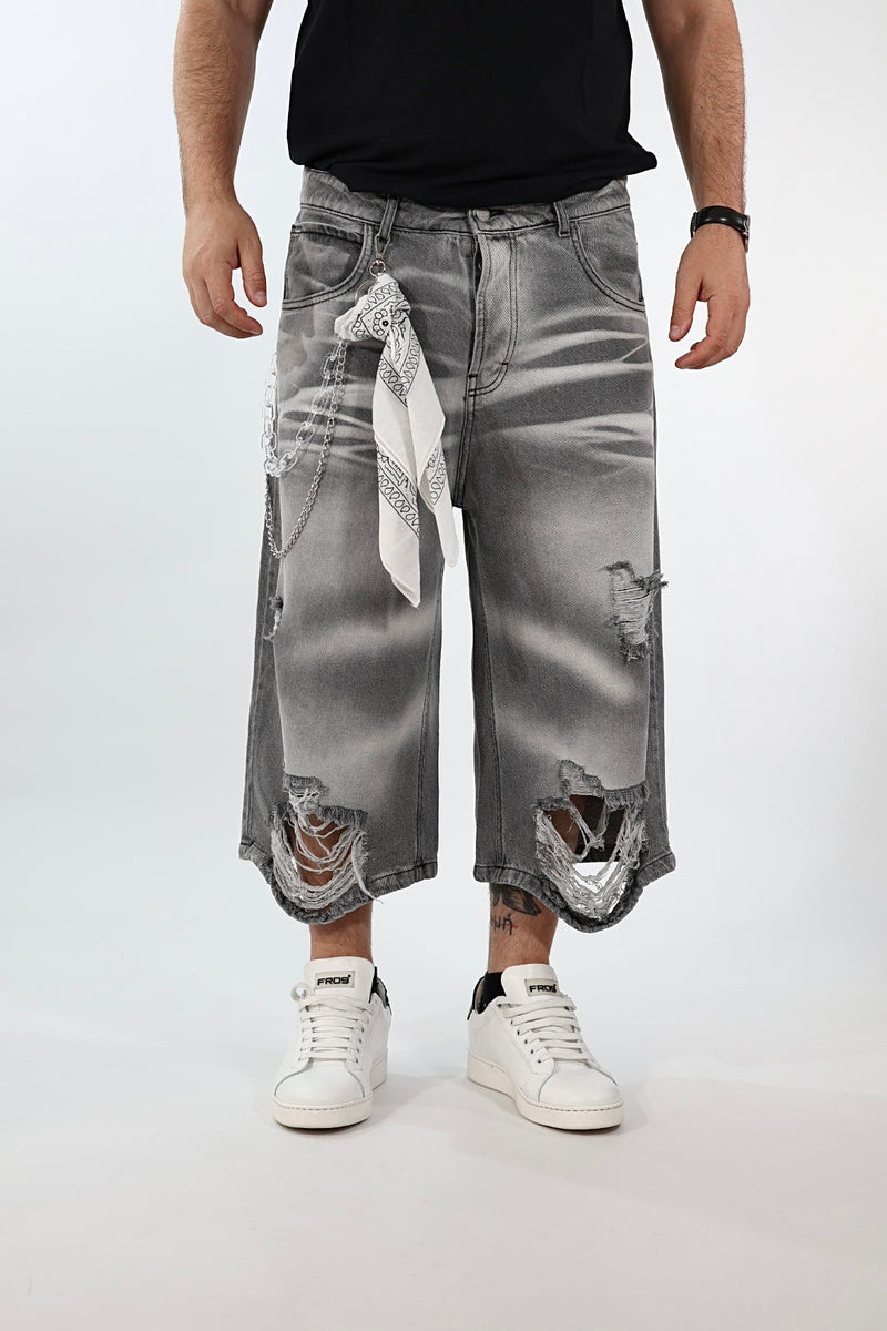 Bermuda strappi denim 200-5 J.W