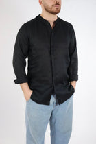 Camicia lino collo coreana 250 BERNA