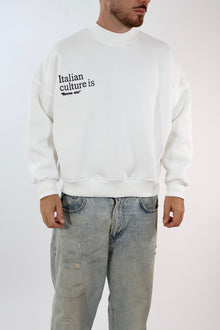 Felpa cropped italian culture 122 BERNA