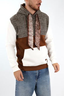 Felpa combinata foulard F81 OVERD