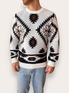 Maglione jaquard peruviano BL11