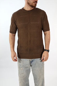 T shirt in maglia traforata 506 J.W
