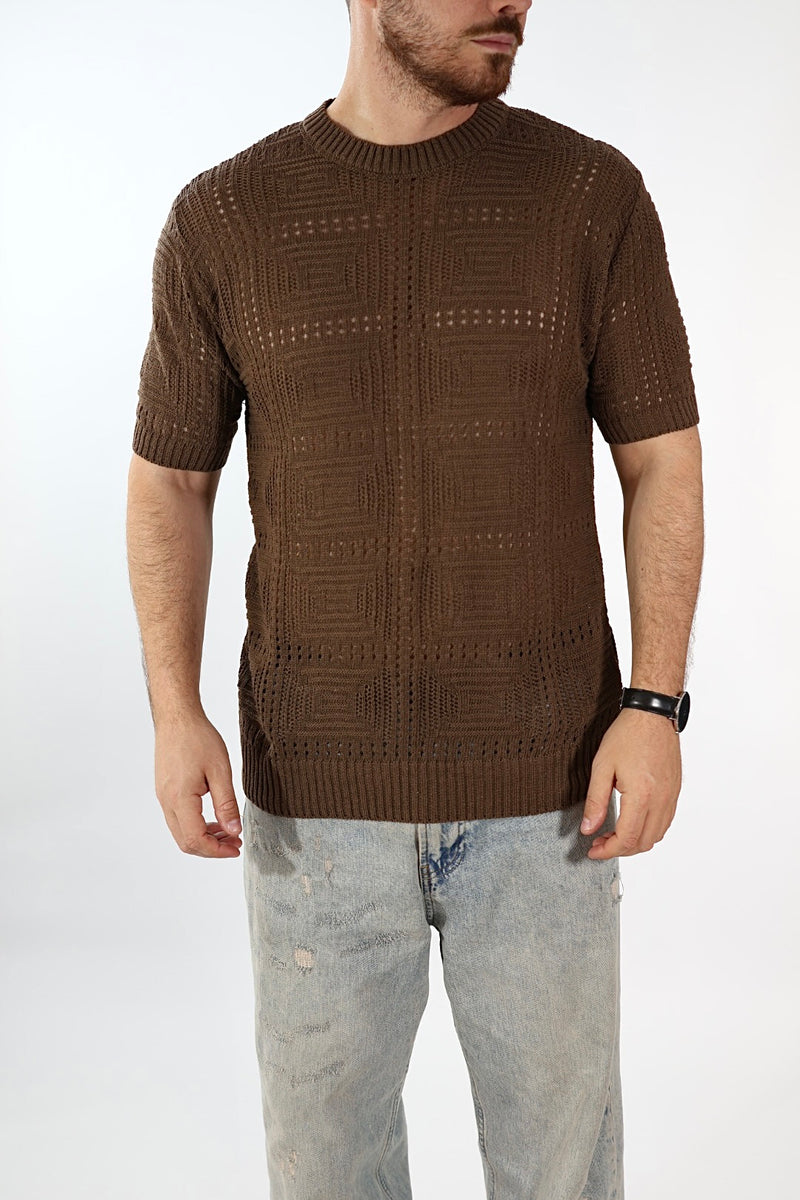 T shirt in maglia traforata 506 J.W