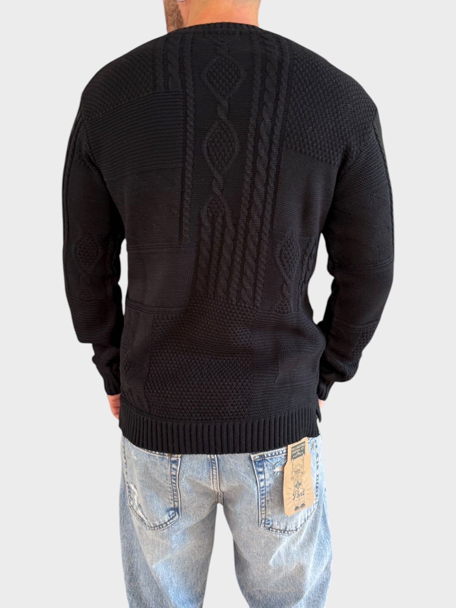 Maglione intarsio 0001 BL11