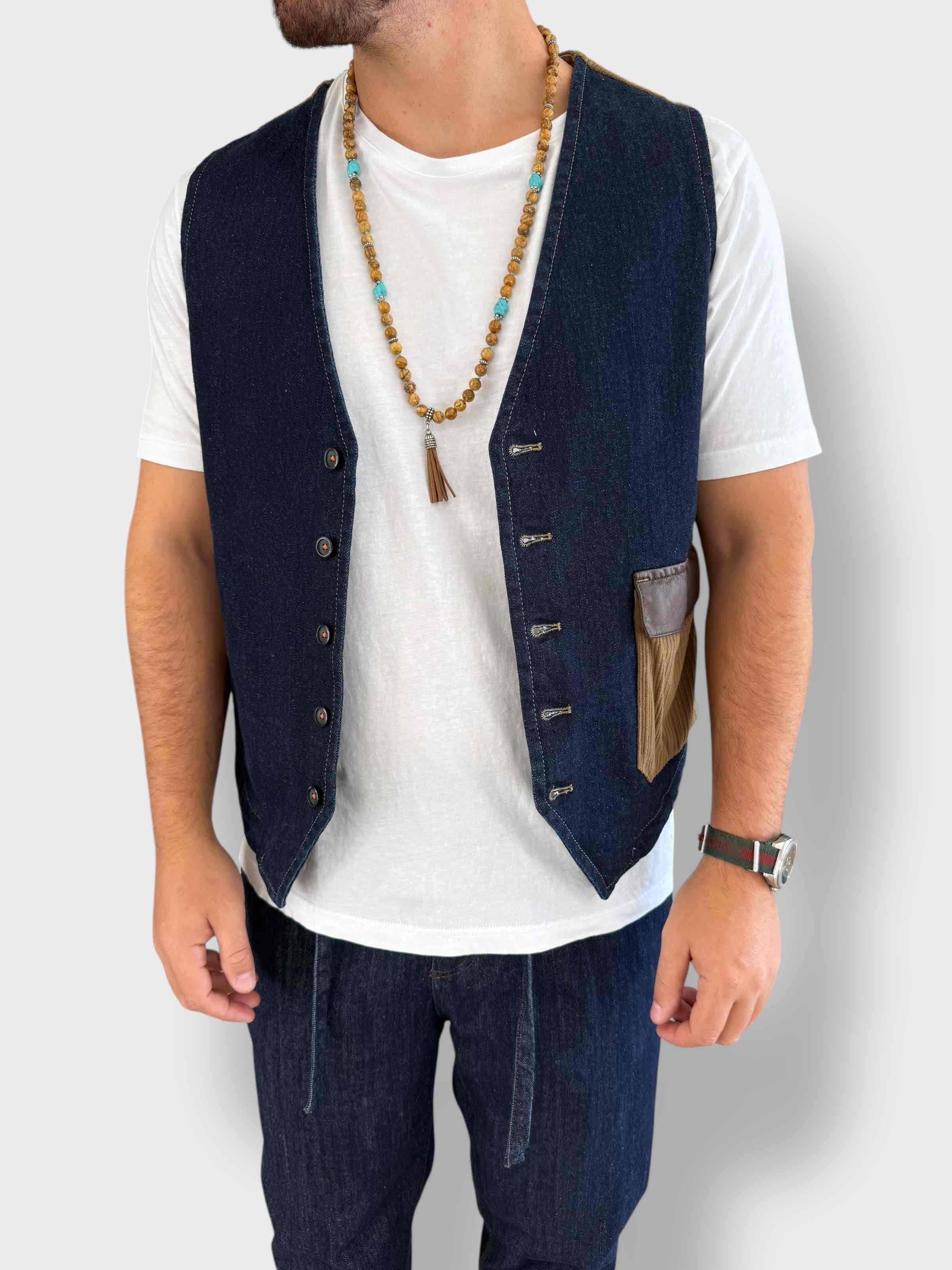 Gilet dettagli velluto 135 BERNA