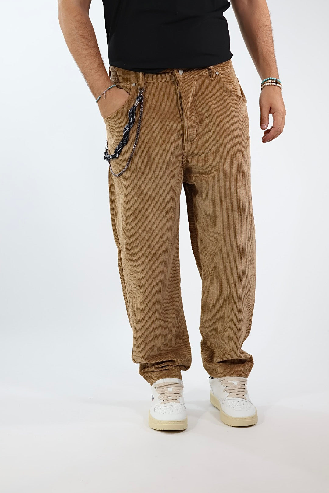 Pantalone velluto tapered fit P83 OVERD