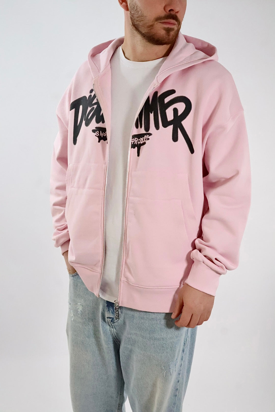 Felpa zip logo 476 DISCLAIMER
