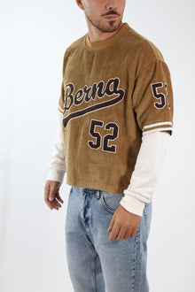 T-shirt baseball cropped velluto 364 BERNA