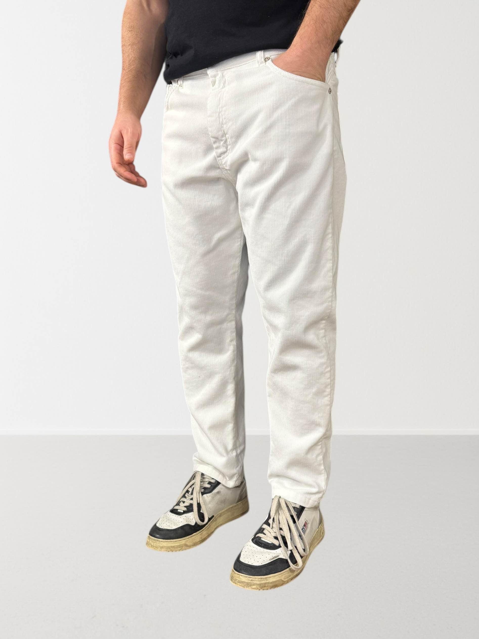 Pantalone velluto cropped maracana  073 BERNA