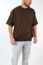 T shirt in maglia cropped over 432 BERNA