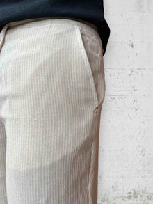 Pantalaccio lino righe BERNA
