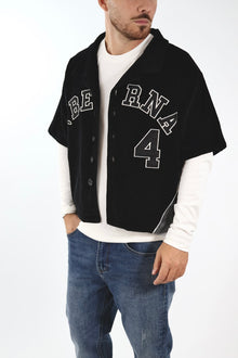 T-shirt manica corta baseball cropped velluto 362 BERNA