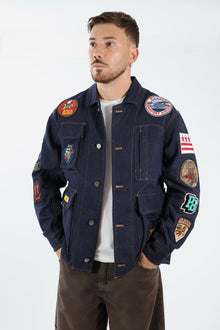 Giacca denim patch 385 BERNA