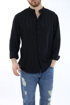 Camicia viscosa m/l collo coreana C57 OVER-D