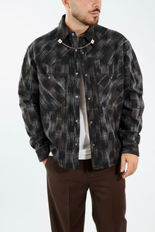 Giacca/camicia quadro nylon 381 BERNA