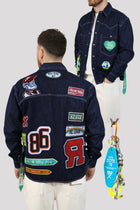 Giacca denim patch boxy 228 BERNA