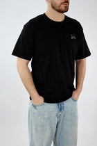 T-shirt basic ricamo semiover 001 BL11