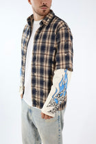Camicia check flanella doppia manica 779 DISCLAIMER