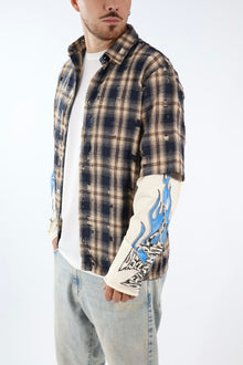 Camicia check flanella doppia manica 779 DISCLAIMER