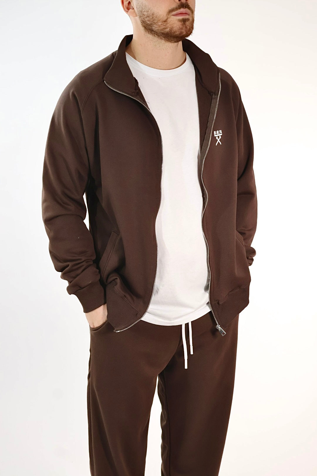 Felpa zip lupetto 060 BERNA