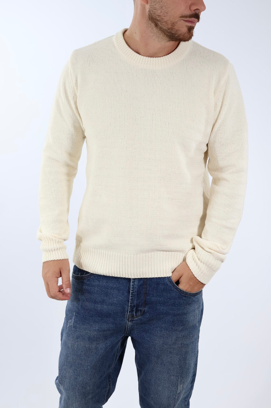 Maglione ciniglia regular  535S GIANNI LUPO