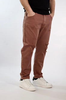 Pantalone cropped Maracana destroyed 077 BERNA