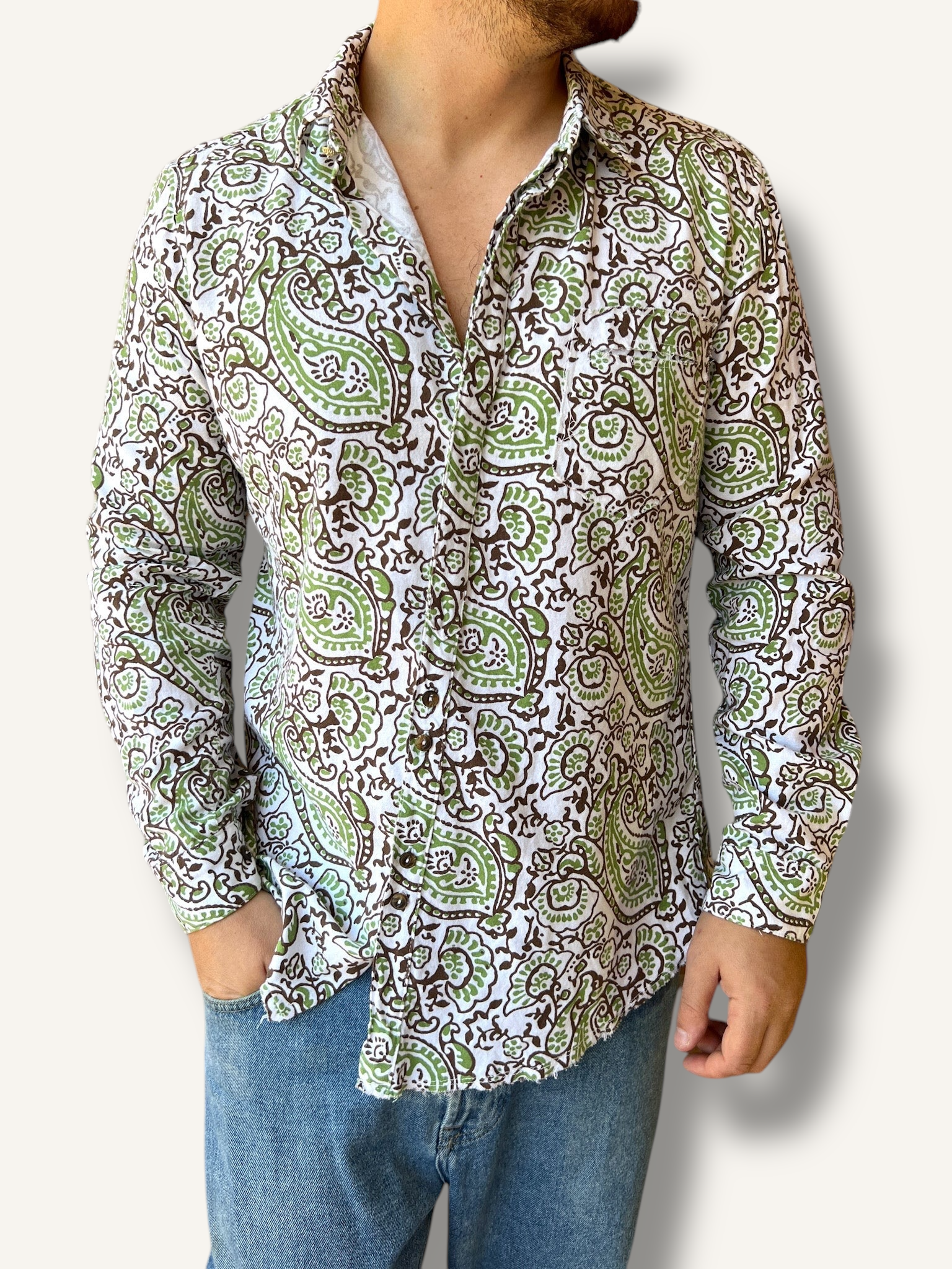 Camicia shisui velluto BERNA
