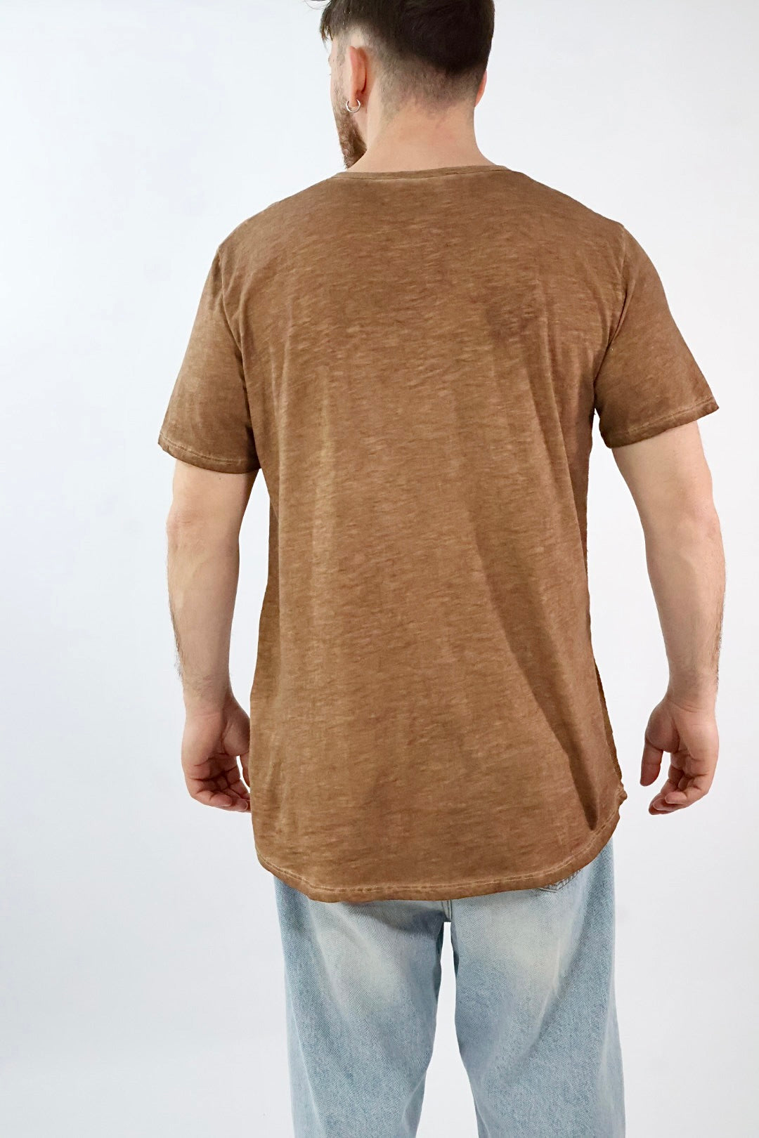 T-shirt serafino misto lino 200 BL11