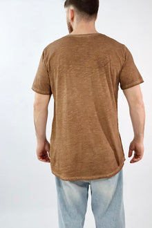 T-shirt serafino misto lino 200 BL11