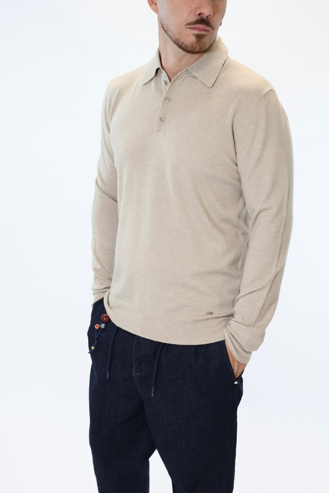Polo 508S  misto viscosa slim fit GIANNI LUPO