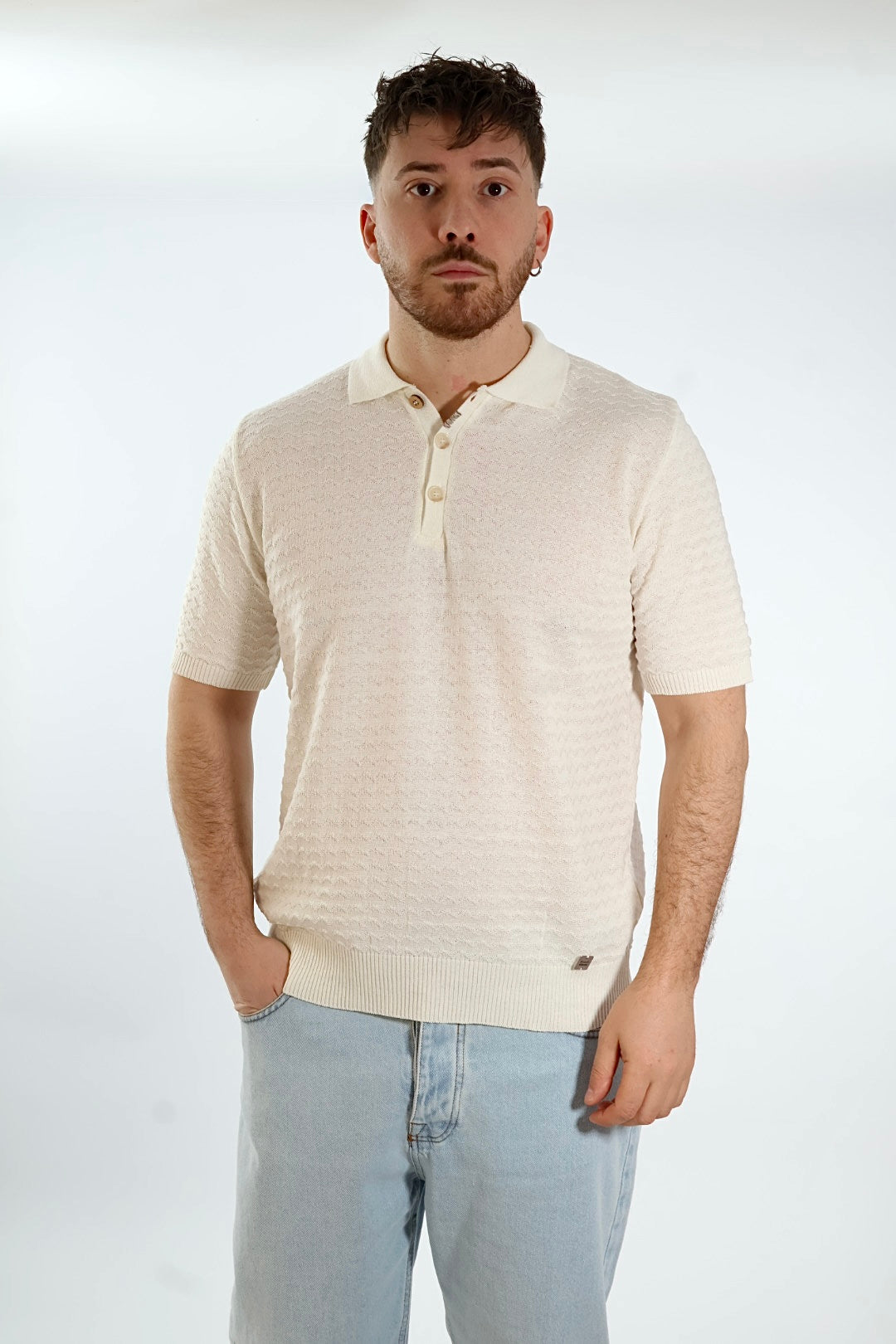 Polo in maglia links puntacci 128 BL11