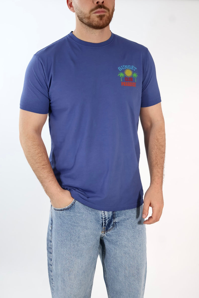 T-shirt stampa sunset A1929 SUPERCULTURE