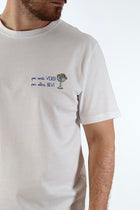 T shirt scritta ricamo 6032 J.W