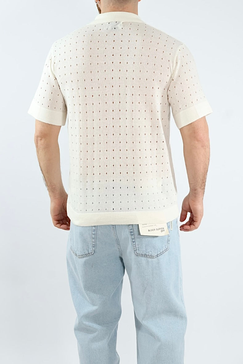Polo in maglia fori  128 BL11