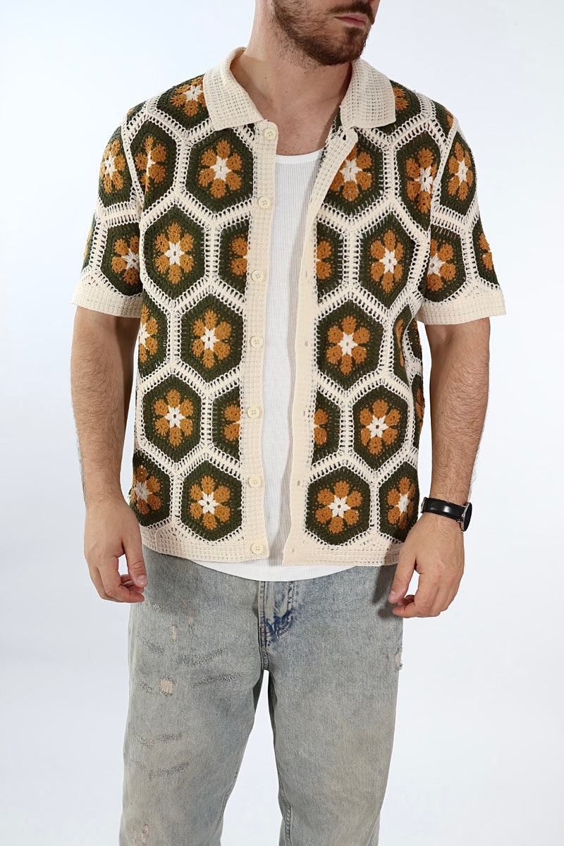 Polo in maglia crochet 030 J.W