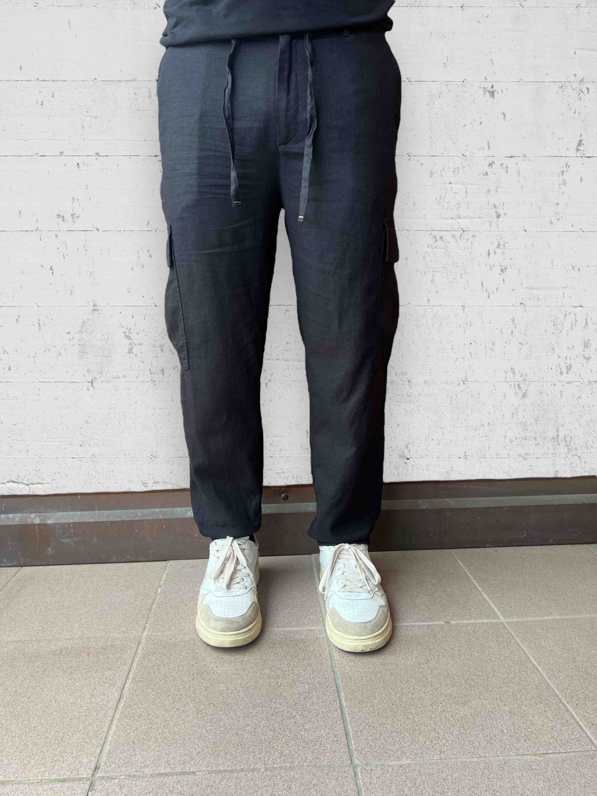 Pantalone avocado Lino /viscosa ALTATENSIONE