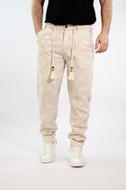 Pantalaccio paisley lino/cotone ricamato 281 BERNA