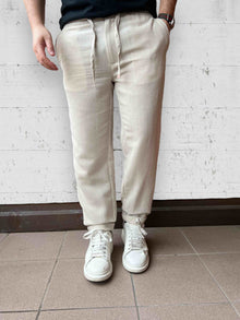 Pantalaccio lino righe BERNA