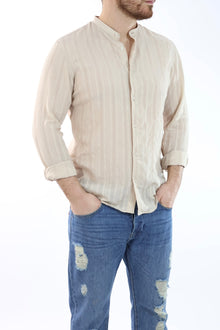 Camicia viscosa m/l collo coreana C57 OVER-D
