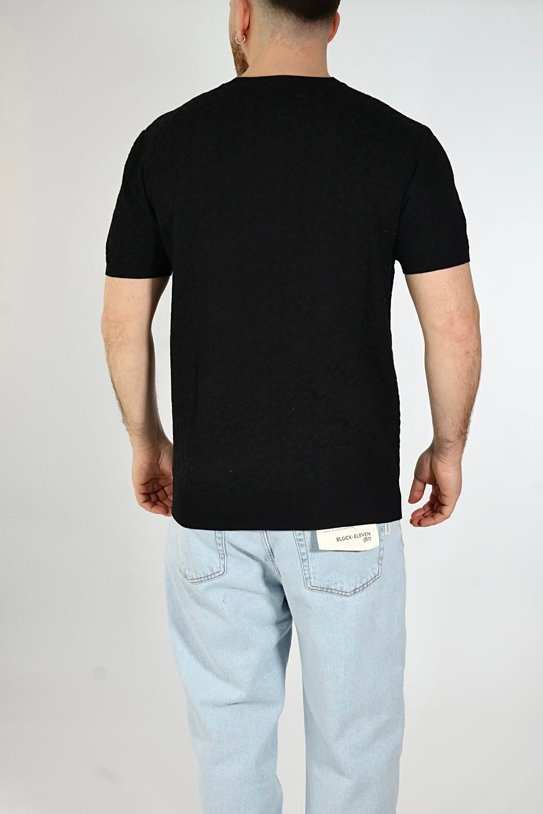 T-shirt in maglia ricamo 330 GIANNI LUPO