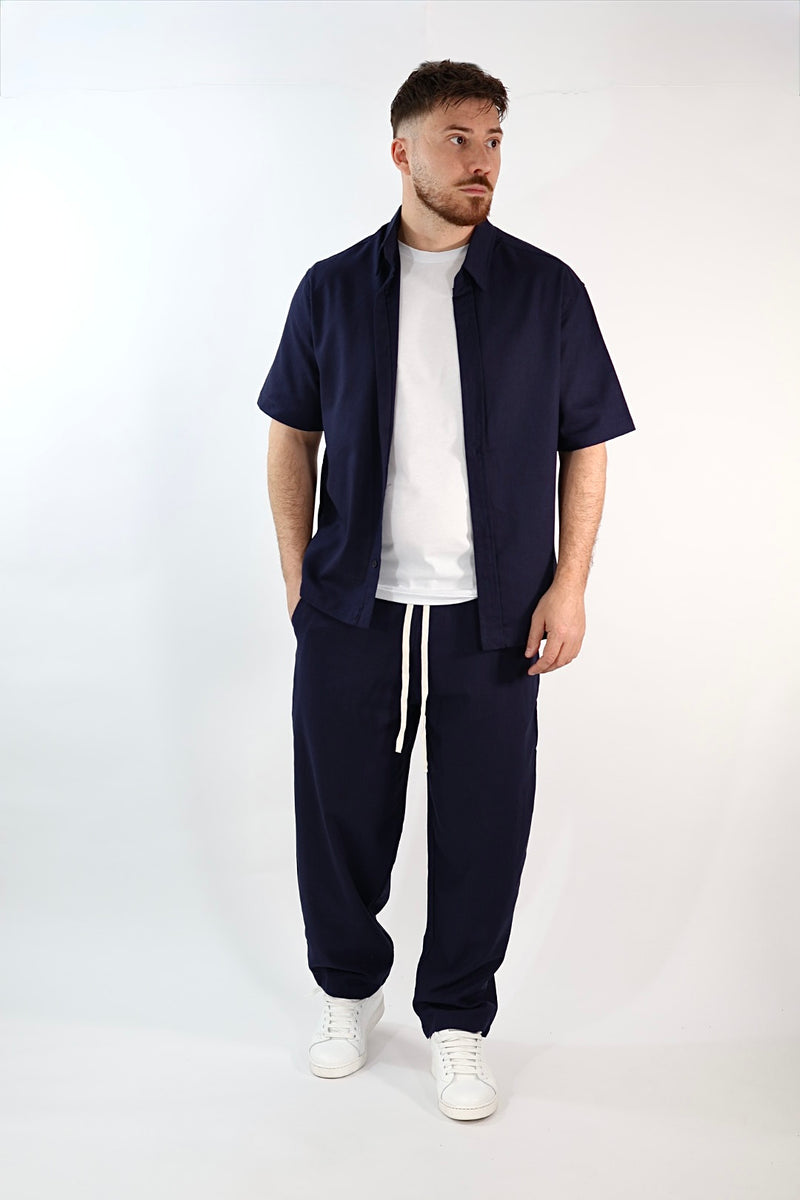 Completo lino camicia+pantalone  1046 J.W