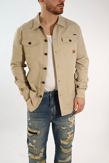 Overshirt cotone ricami 370R GIANNI LUPO