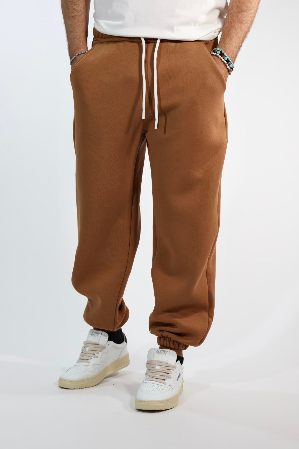 Pantalone 074-37 jogger cammello  BERNA