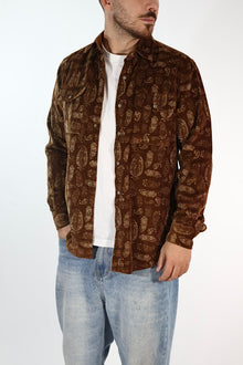 Camicia 7845S velluto costine fantasia GIANNI LUPO