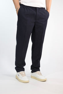 Pantalone P02 lana slim fit blu  OVERD