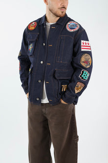 Giacca denim patch 385 BERNA