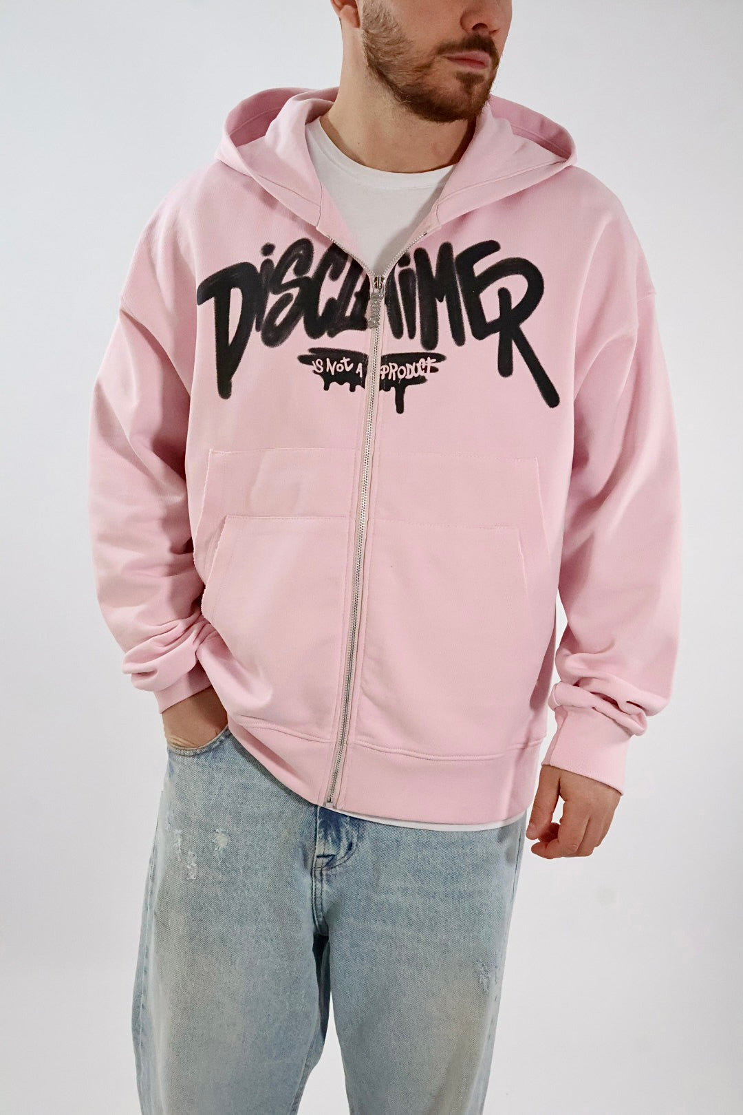 Felpa zip logo 476 DISCLAIMER