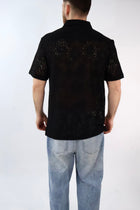 Camicia m/m traforata  014OD GIANNI LUPO